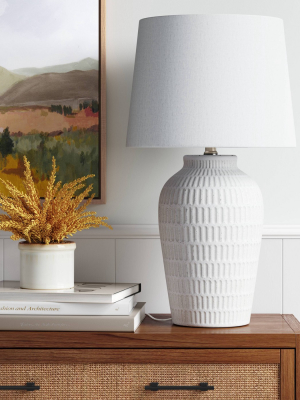 Large Ceramic Textured Table Lamp Base - Threshold™