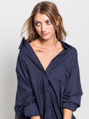 Oversized Draped Shirt