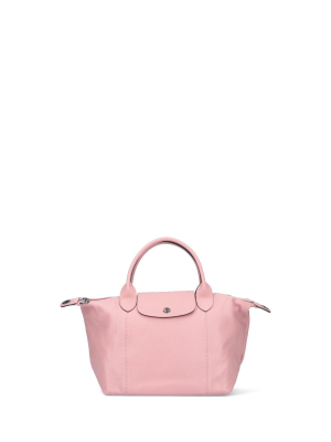 Longchamp Le Pliage Cuir Top Handle Bag