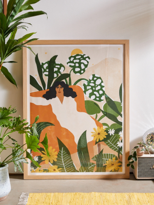 Alja Horvat Uo Exclusive Surrounded By Plants Art Print