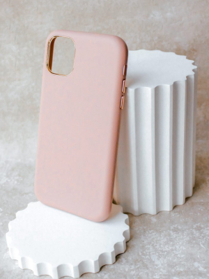 Vegan Leather Iphone 11 Case - Pink
