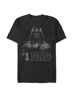 Men's Star Wars Number One Dad Darth Vader T-shirt