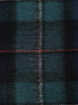 Barbour Check Fringed Edge Scarf