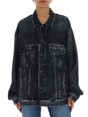 Balenciaga Oversized Acid Wash Denim Jacket