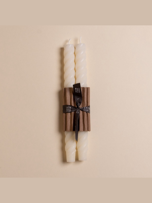 Rope Taper Candle Pair