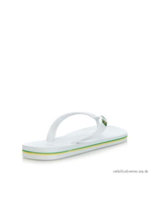 Ipanema Men's Flag Ii Flip Flop In White 20797-wht