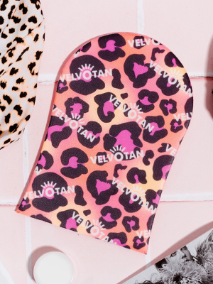 Velvotan Leopard Print Tanning Mitt