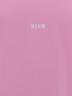 Msgm Micro Logo Printed T-shirt