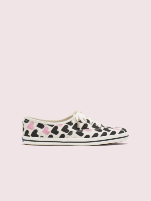 Keds X Kate Spade New York Champion Hearts-print Sneakers