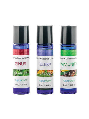 3pk 10ml Sparoom Holistic Pack 100% Pure Essential Oil Sinus, Sleep & Immunity