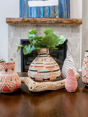 Handwoven Baskets By Blu Peach Mpira Vase