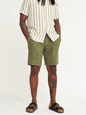 Wax London Holm Linen Shorts - Khaki