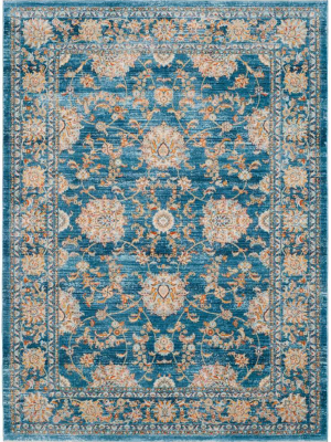 Vintage Persian Turquoise/multi Area Rug