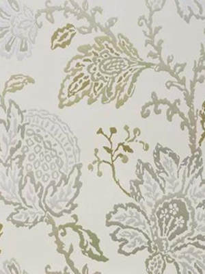 Coromandel Wallpaper In Ivory, Gold, And Silver By Nina Campbell For Osborne & Little