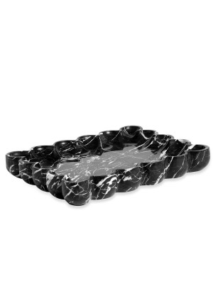 Bliss Scalloped Tray In Various Colors & Sizes