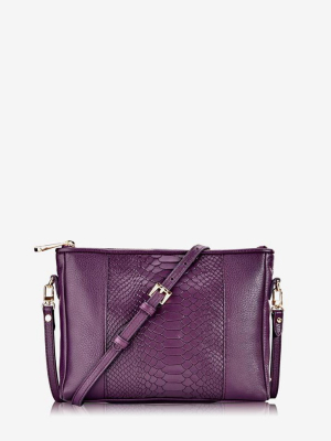 Gigi New York Purple Hailey Crossbody Bag