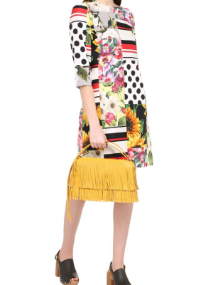 Dolce & Gabbana Patchwork Print Midi Dress