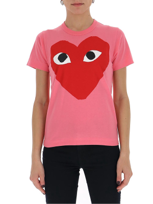 Comme Des Garçons Play Heart Print T-shirt