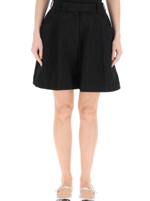 Simone Rocha Embroidered Sculpted Shorts