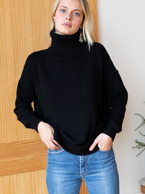 Emerson Fry Carolyn Turtleneck Sweater - Black Organic