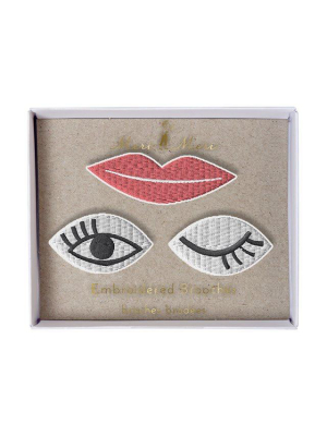 Meri Meri Eyes & Lips Brooches