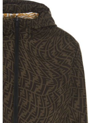 Fendi Ff Vertigo Motif Hooded Jacket