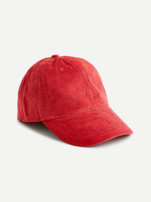 Boys' Corduroy Baseball Cap