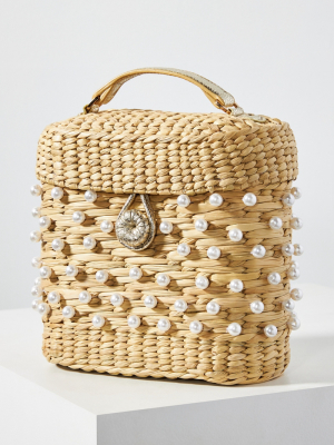 The Ashleigh Embellished Straw Tote Bag