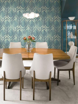 Old Danube Wallpaper In Blue From The Lugano Collection By Seabrook Wallcoverings