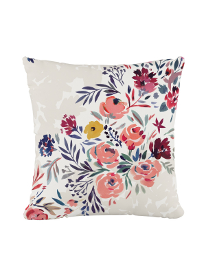 Multi Floral Throw Pillow - Cloth & Company