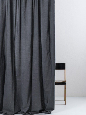 Egyptian Cotton Curtain Col. Anthracite - Extra Wide ( Col 07 )