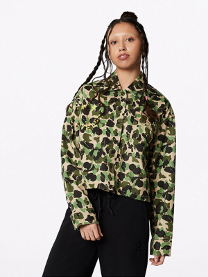 Camo Smiley Pocket Utility Jacket