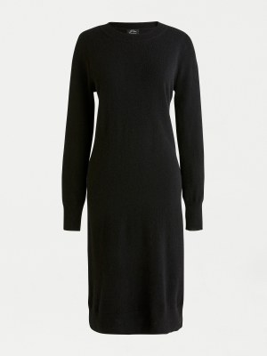 Long-sleeve Everyday Cashmere Crewneck Dress