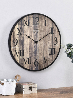 Barnside Wall Clock Rustic - Firstime