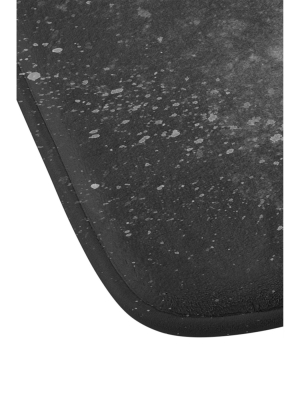 Chelsea Victoria Just A Phase Lunar Memory Foam Bath Mat Black/white - Deny Designs