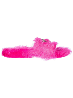 Chiara Ferragni Flirting Furry Slides