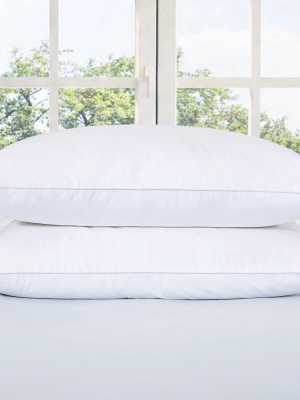 Puredown White Goose Down Feather Bed Pillow