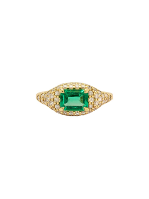 Muzo Octagon Ring - Emerald