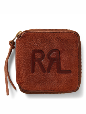 Tumbled Leather Zip Wallet