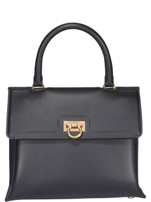 Salvatore Ferragamo Trifolio Small Top Handle Bag