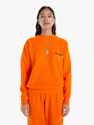 Sprwmn Tiny Logo Sweatshirt - Orange