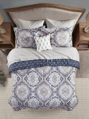 Gordy Reversible Complete Bedding Set Navy