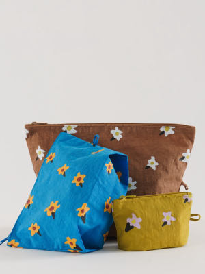 Go Pouch Set - Painted Daisies