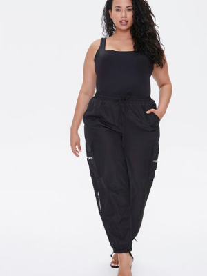 Plus Size Toggle-drawstring Joggers