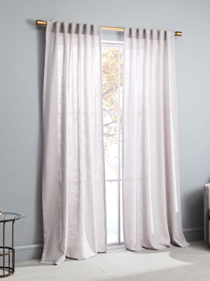 Crossweave Curtain - Dusty Blush