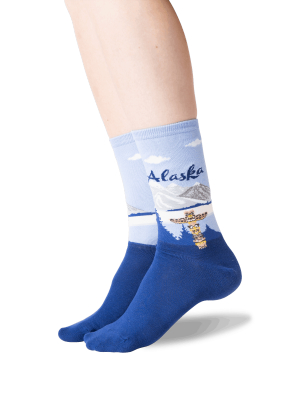 Women's Alaska Crew Socks