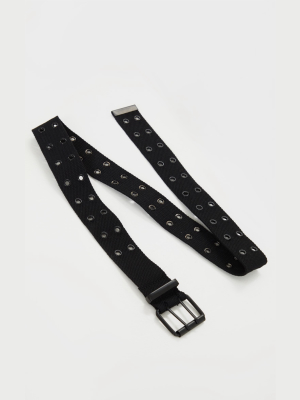 Black Eyelet Taping Belt