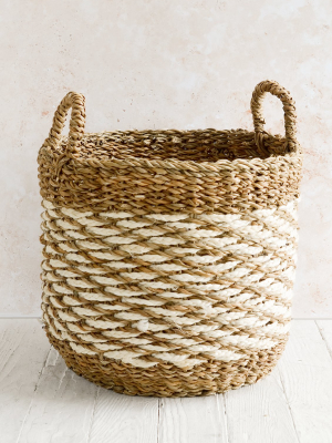 Seagrass & Jute Nesting Basket