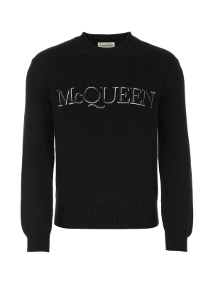 Alexander Mcqueen Logo Embroidered Sweatshirt