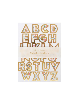 English Garden Alphabet Sticker Sheets (x 10 Sheets)